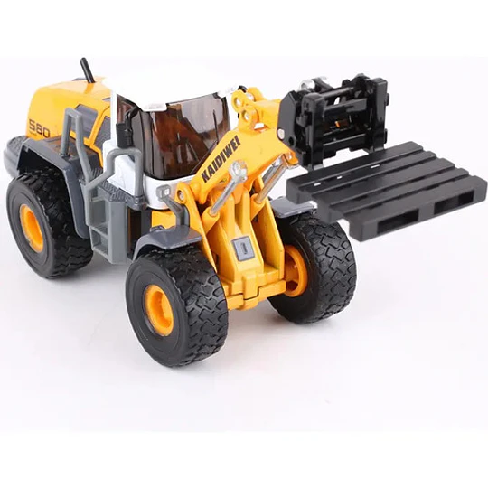 Grua Horquilla Articulada De Alto Tonelaje Escala 1:50 Metal Amarillo