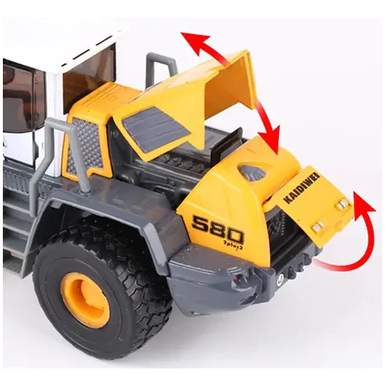Grua Horquilla Articulada De Alto Tonelaje Escala 1:50 Metal Amarillo
