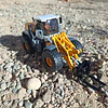 Grua Horquilla Articulada De Alto Tonelaje Escala 1:50 Metal Amarillo