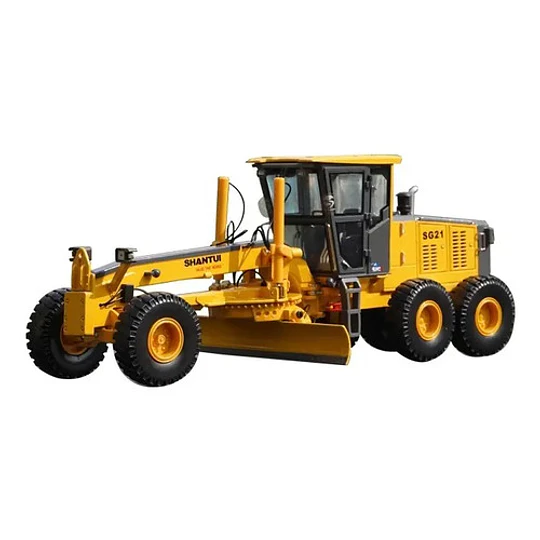 Motoniveladora Shantui Sg21 1:35 Modelo De Metal Detallado Amarillo