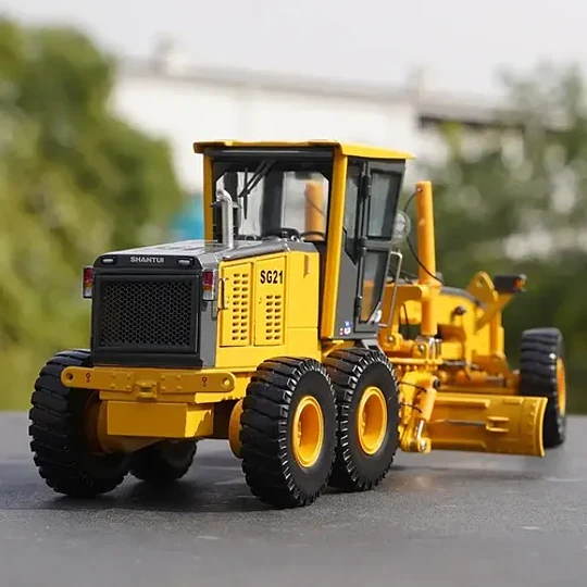 Motoniveladora Shantui Sg21 1:35 Modelo De Metal Detallado Amarillo