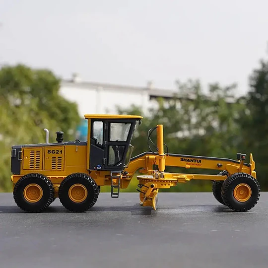 Motoniveladora Shantui Sg21 1:35 Modelo De Metal Detallado Amarillo