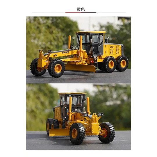Motoniveladora Shantui Sg21 1:35 Modelo De Metal Detallado Amarillo