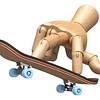 Skate Dedos Madera Profesional Rodamiento Fingerboard Finger