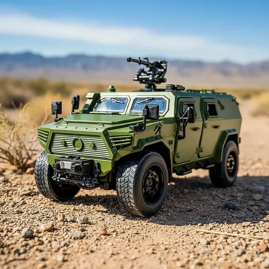 Vehículo Militar Dongfeng 1:18 Metal 1kg - Sonido Y Luces