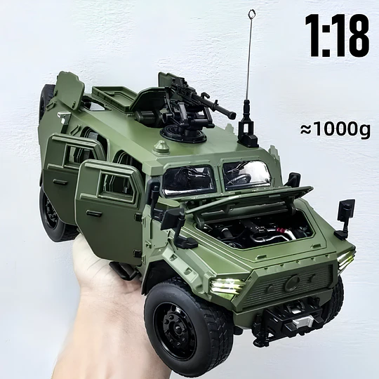 Vehículo Militar Dongfeng 1:18 Metal 1kg - Sonido Y Luces