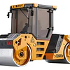 Rodillo Compresor De Metal Huina 1724, Escala 1:50 Amarillo