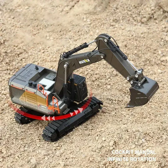 Excavadora Escala 1:50 Full Metal Huina 1721