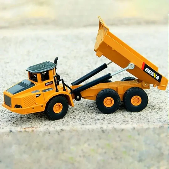 Pack Excavadora Mas Camion Lagarto Huina 1611, Full Metal