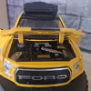 Camioneta A Escala 1:32, Con Luces, Apertura De Puertas Amarillo