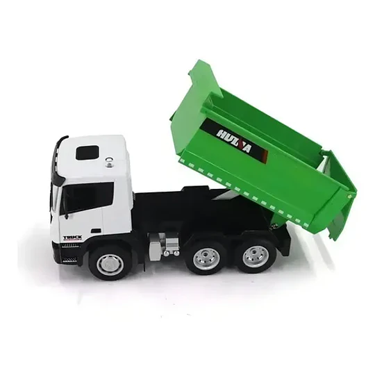 Camión Volquete A Control Remoto Huina 1556 Verde 1:18