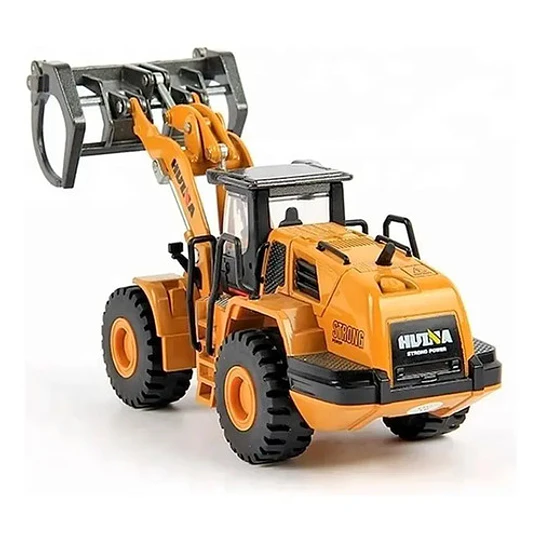 Agarra Tronco Huina 1716 Vehiculo Forestal 1:50 Diecast Color Amarillo