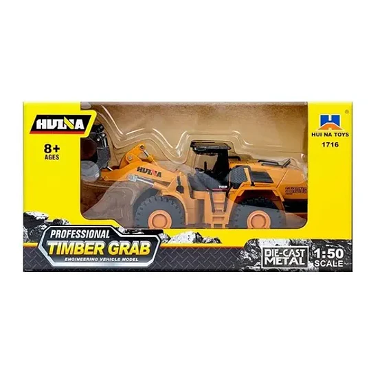 Agarra Tronco Huina 1716 Vehiculo Forestal 1:50 Diecast Agarra Tronco Amarillo