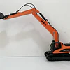 Excavadora, Escala 1/50, Huina, 27cms De Largo Color Naranja