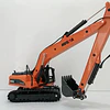 Excavadora, Escala 1/50, Huina, 27cms De Largo Color Naranja