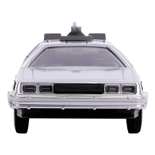 Back To The Future Parte 2 Time Machine Delorean 1:32 Jada Color Gris