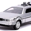 Back To The Future Parte 2 Time Machine Delorean 1:32 Jada Color Gris