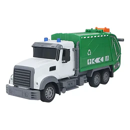 Camion De Basura A Escala 1:24, Rc, Bateria Recargable Verde