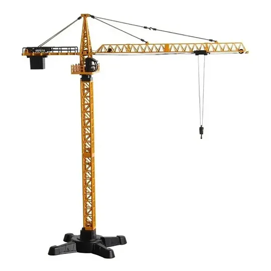 Huina 1740 Grua Pluma/torre A Escala 1:50 Amarillo Y Negro