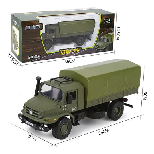 Caja De Camión Militar Kdw-685007-36 - Cadivei A Escala 1:36