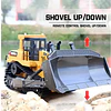 Bulldozer Huina 1554 1:16 Rc  Construccion 11 Ch