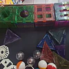 Set 101 Piezas Pista Bolitas Magnéticos 3d, Con Luces