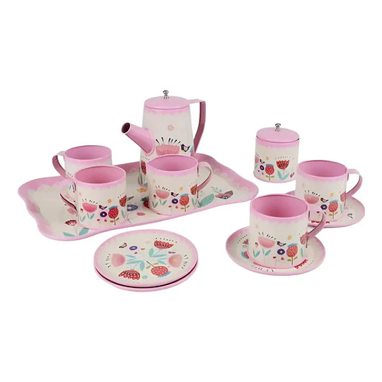 Set De Juego De Té 14 Piezas De Loza