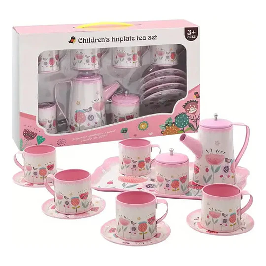Set De Juego De Té 14 Piezas De Loza