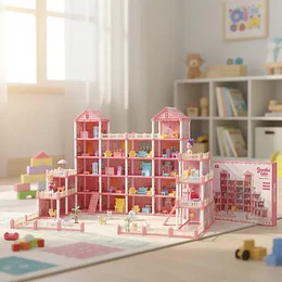Casa De Muñecas Armable De 530 Piezas