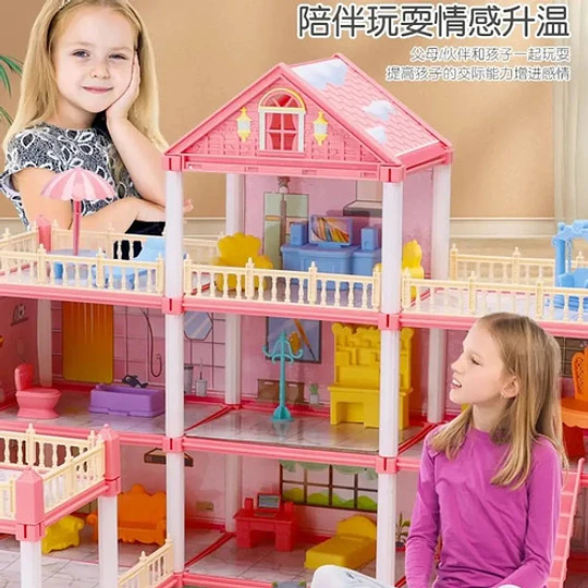Casa De Muñecas Armable De 530 Piezas