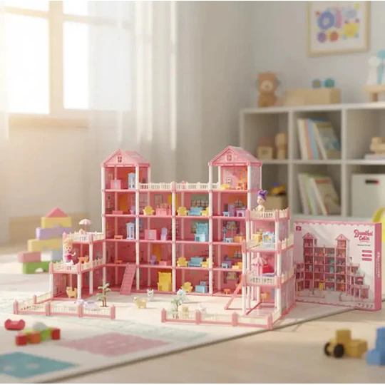 Casa De Muñecas  Armable De 503 Piezas Con Accesorios