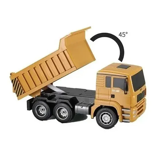 Vehículo De Juguete A Control Remoto Huina 1332 1:18 Amarillo