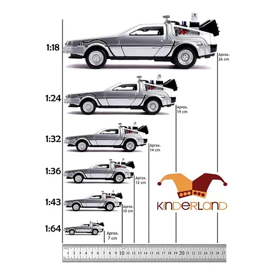 Hollywood Rides Volver Al Futuro 1 Auto 1:32 32185 Jada Plateado