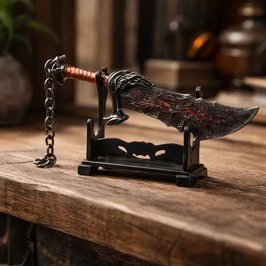 Set God Of War Espadas Y Arco De Atreus Metalicos A Escala