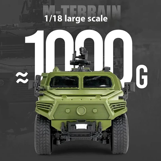 Vehículo Militar Dongfeng 1:18 Metal 1kg - Sonido Y Luces Pr