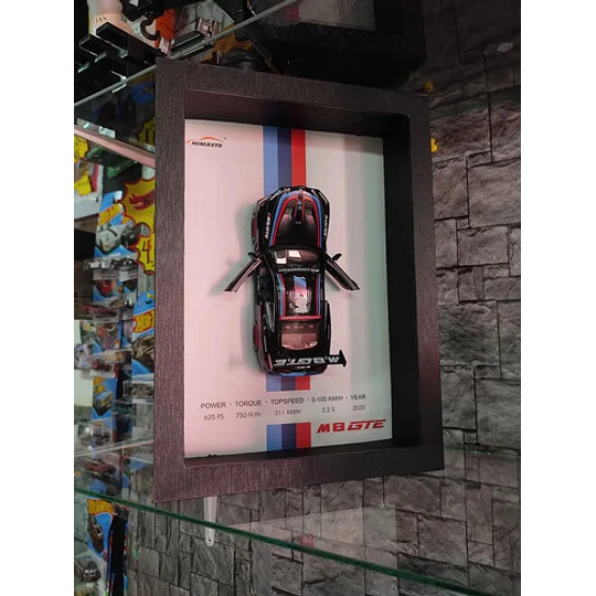 Cuadro Decorativo 3d Con Auto Deportivo Escala 1:32 Verde