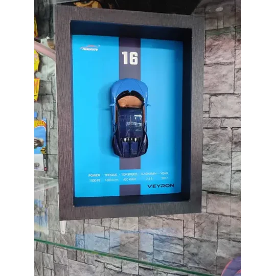 Cuadro Decorativo 3d Con Auto Deportivo Escala 1:32 Verde
