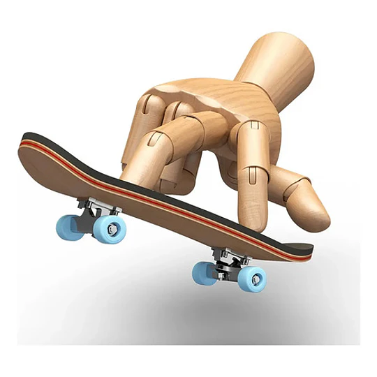 Finger Board Skate Prof. Ruedas Blancas 10 Cm
