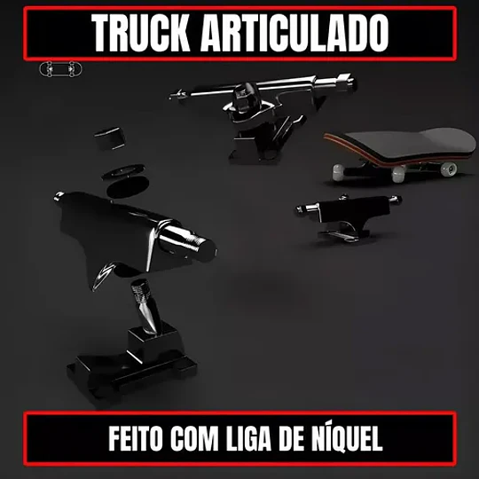 Finger Board Skate Prof. Ruedas Blancas 10 Cm