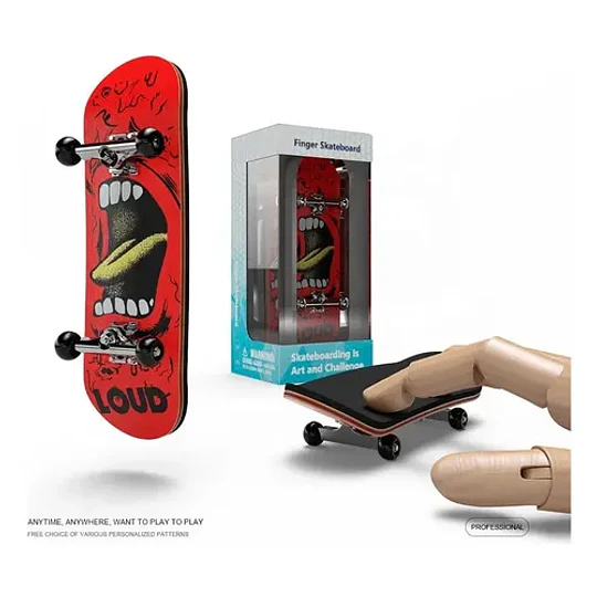 Pack Tres Fingerskate Madera Profesional Con Diseño