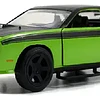 Dtc Challenger Fast & Furious Miniatura 1:32 Metal Verde Verde