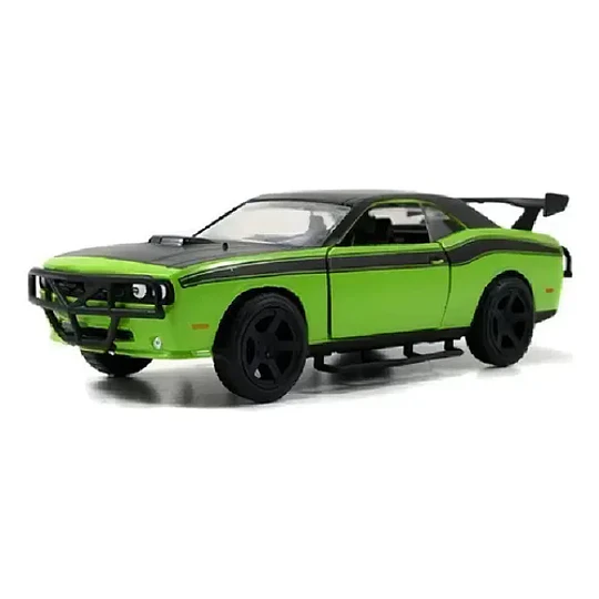 Dtc Challenger Fast & Furious Miniatura 1:32 Metal Verde
