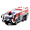 Modelo metálico a escala 1:50 con luces de camión de bomberos estilo manguera