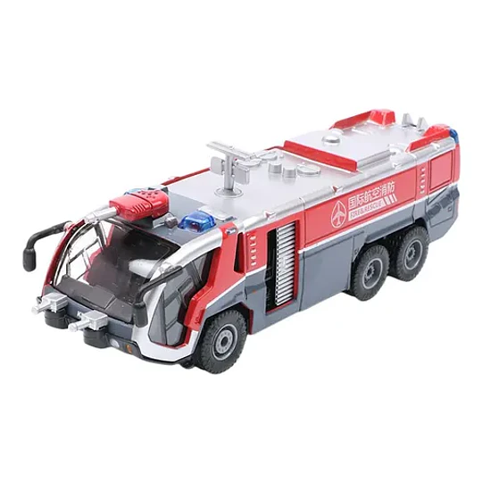 Modelo metálico a escala 1:50 con luces de camión de bomberos estilo manguera