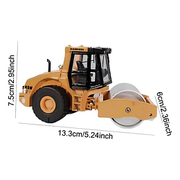 Rodillo Compactador Kaidiwei a Escala, Full Detalle Die-Cast