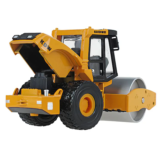 Rodillo Compactador Kaidiwei a Escala, Full Detalle Die-Cast