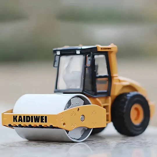 Rodillo Compactador Kaidiwei a Escala, Full Detalle Die-Cast