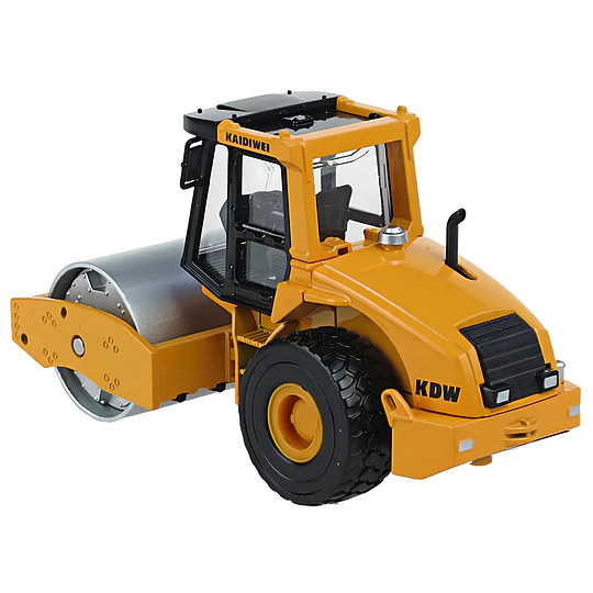 Rodillo Compactador Kaidiwei a Escala, Full Detalle Die-Cast