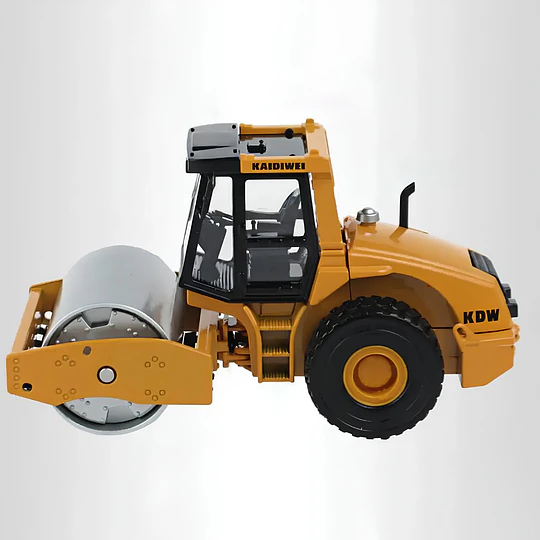 Rodillo Compactador Kaidiwei a Escala, Full Detalle Die-Cast