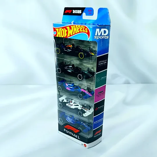 HOT WHEELS Autos de Carreras F1 5pack MATTEL